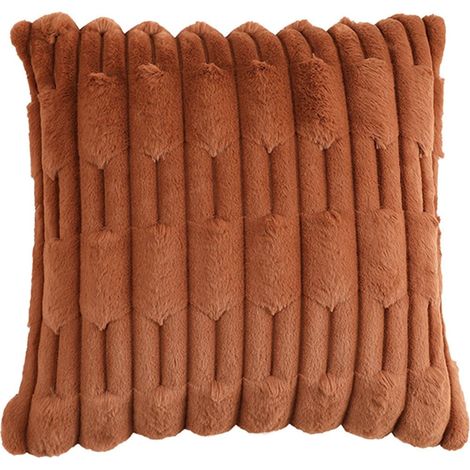 Tahtuvzn Taie D'oreiller - Design Rayé - Fermeture Éclair Cachée - Polyester - 45 x 45 cm - Pour Oreiller Carré - 1 Pièce (1/5)