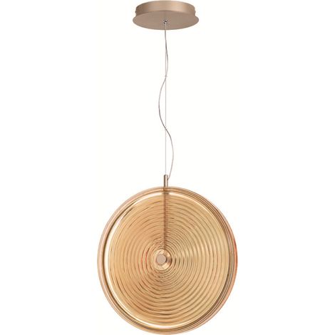 Lampada a sospensione LED JOKEY in metallo e vetro decorato AMBRA 45 cm (1/4)
