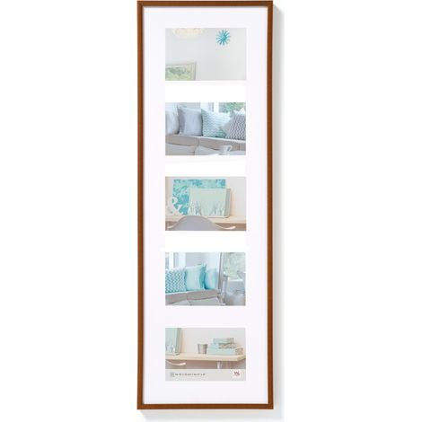 Cadre Photo Bronze 5X 10x15 cm galerie avec Passe-Partout, Cadre Plastique Lifestyle KV515J (1/5)