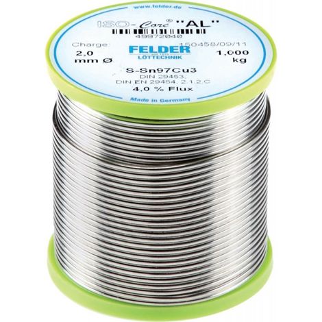 Hilo soldadura AL Sn97Cu3 D: 2,0 mm 250 g (por 250)