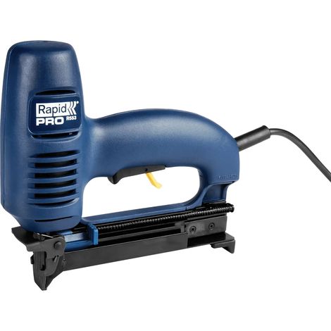 RAPID - R553 - Agrafeuse-Cloueuse électrique - Pour agrafes n°53/8-20mm et clous n°8/15-20mm, pose panneaux en bois fin, fibre de verre - Boîte - (10642901)