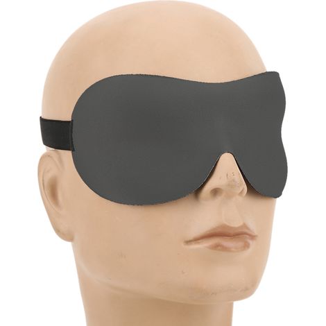 Atmungsaktive, lichtundurchlässige Nachtmaske für Damen und Herren, Hellgrau, Modell M-21, optimiert für Komfort und erholsamen Schlaf (1/5)