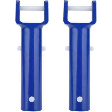 Lot de 2 Brosses en V pour Aspirateur Piscine - Tête de Nettoyage avec Manche pour Accessoires Piscine Spa 25 cm (1/5)