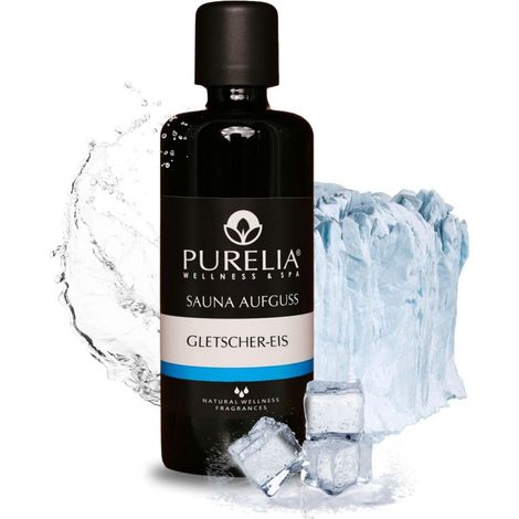 PURELIA Saunaaufguss Konzentrat Gletscher-Eis 100 ml natürlicher Sauna-aufguss - reine ätherische Öl