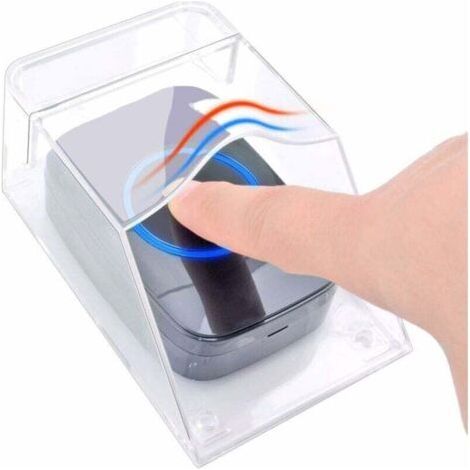 Couvercle étanche pour sonnette 11 x 6 x 5 cm Couvercle de sonnette de porte étanche et transparent - Pour sonnette de porte sans fil (1/4)