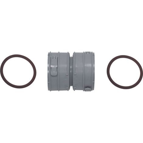 Vaillant Set 3 manicotti di collegamento a condensazione per condotto fumi flessibile DN 100, PP, 303518