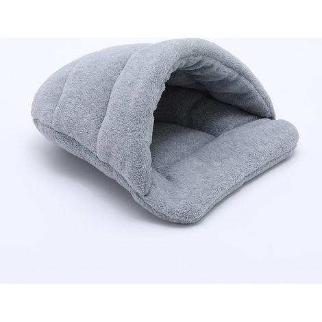Casa para cobayas, Cama para hámster, Casa para hámster, Cama para cobayas, Peluche pequeño, Cama para cobayas, Para conejos enanos, chinchillas, dragones barbudos y lagartos (gris)