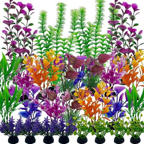 Décoration Aquarium Plante D'Aquarium Artificielle PVC Plante Plastique Aquarium Aquarium Poissons AdaptéEs à La Décoration de Réservoirs D'Eau à La Maison et au Bureau