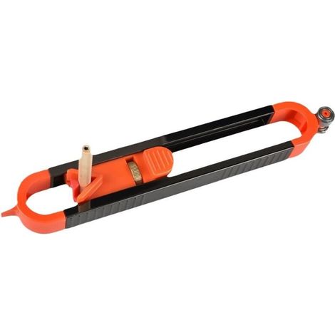Contour Gauge, Contour Gauge with Lock, Contour Duplicator, Profile Tracing Ruler with Pencil, Contour Ruler for Woodworking, for Accurately Copying Irregular Shapes (1/5)