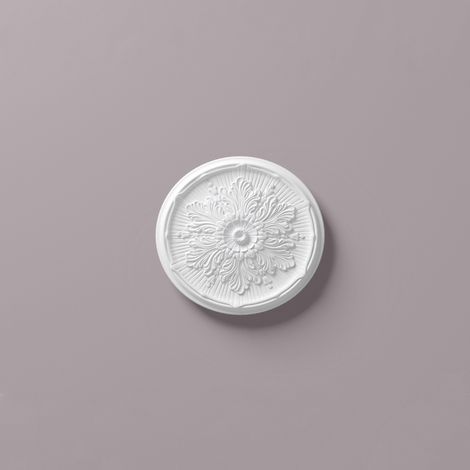 Rosone soffitto parete NMC R9 ARSTYL Noel Marquet elemento decorativo design classico senza tempo bianco diamentro 53 cm