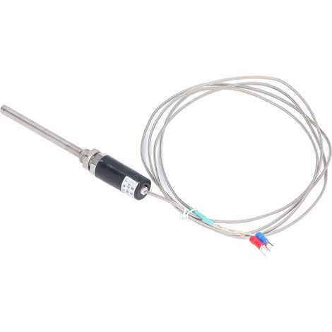 Thermocouple Type K avec Sonde en Acier Inox et Câble Blindé, Longueur 100mm (1/5)