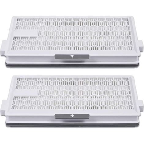 Air Clean Plus 50 Staubsaugerfilter für Miele Complete C3 Powerline S8340, Air Clean SF-HA 50 Staubsaugerfilter für Complete C2 C3, 2er-Pack