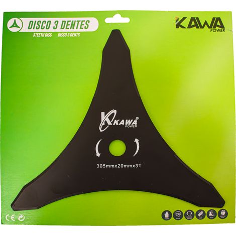 Kawapower Disco de 3 Dientes con Puntas Curvas (1/2)