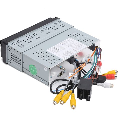 Autoradio 2 DIN MP5 7 pouces Android 9.1, écran tactile escamotable, WiFi, GPS, radio FM, 1+16Go, lecteur multimédia (1/5)