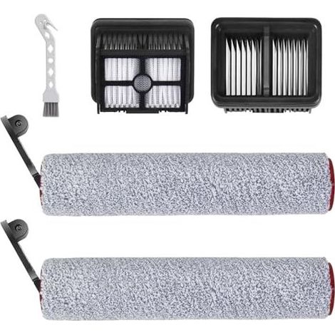 H12 Pro Kit Accessoires pour Dreame H12 Pro, H12 Dual Aspirateur Eau et Poussière - 2 Brosse Rotative + 2 Filtres + 1 Brosse de Nettoyage (1/5)