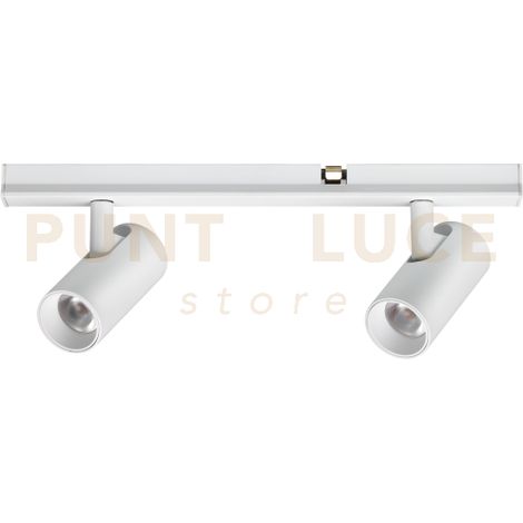 STICK SPOT DOUBLE LED COB BRIDGELUX 6 W 24° 420 lm 3000 K BIANCO