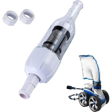 Piece of replacement for pool cleaner 48-080 with 2 nuts of hose power D15, filter in line and screen UWF compatible with Zodiac for polaris 280 380 3900 480 PRO (1/5)