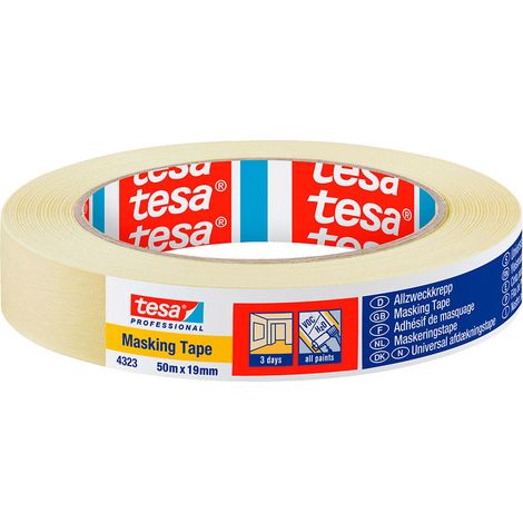Tesa 4323 Nastro adesivo mascherante beige chiaro 19 mm x 50 m