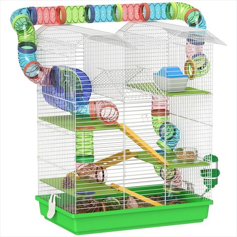 Cage pour rongeur hamster souris avec accessoires 47 x 30 x 59 cm (1/5)