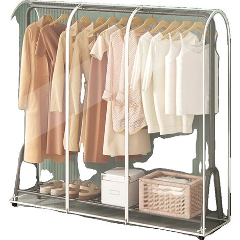 Housse de cintre, design translucide, matériau durable, 180x150x50cm, Voir ci-dessous pour les descriptions de taille-b (1/2)