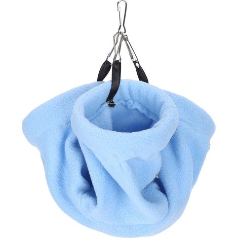 Hamac tunnel suspendu pour hamster, maison de couchage chaude pour rat et hamster, petits animaux, bleu (1/5)