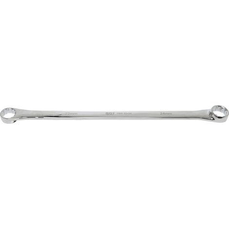 BGS  Llave  de  anillo doble  extra  larga  SW  22  x  24  mm  -  1186-22x24