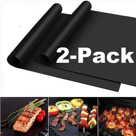 Tapetes para horno de barbacoa, antiadherentes, reutilizables (paquete de 2), para barbacoa. (1/5)