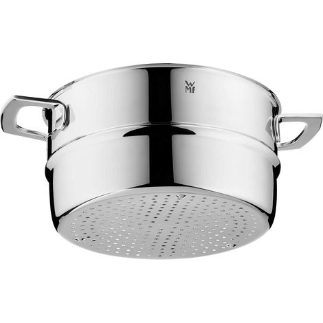 WMF 786166380 VarioCuisine-Inserto per Vapore, Ø 16 cm, Acciaio Inox Cromargan, Lavabile in lavastoviglie, Inossidabile 18/10 lucidato (1/5)