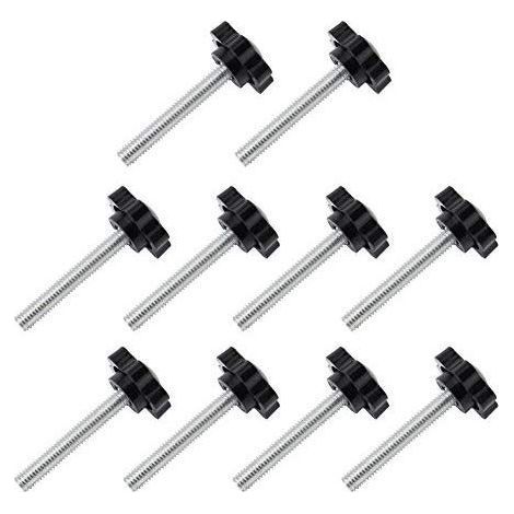 M6x30mm Vis de pouce, étoile en plastique moletées Bouton de serrage à vis Thumbscrew(20pcs) (1/5)