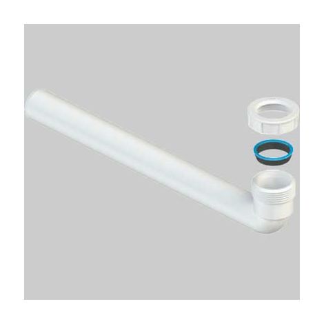 CURVA UNIVERSALE CON GHIERA E GUARNIZIONE 11/2 x Ø40 - H.260 mm - 1 pezzi - Idroweb