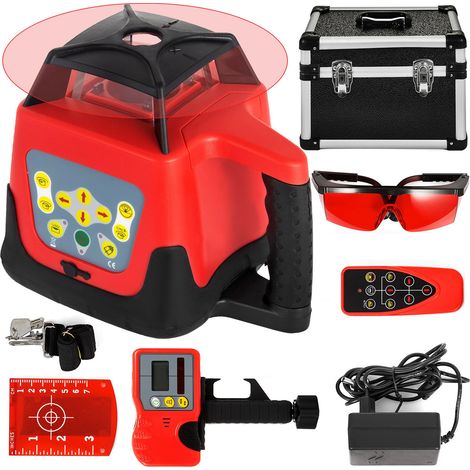 Niveau Laser Autonivelant Balayage Rotative à 360 Degrés Laser Ligne Verticale Horizontale Module Laser Rotatif Auto-Alignement Faisceau Rouge Distance de Travail 500 m Construction Extérieur (1/5)