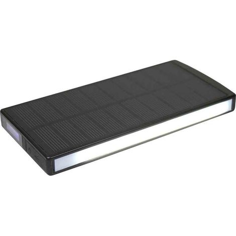 Batería externa solar POWERplus Sephia de 9000 mAh con tira LED. (1/4)