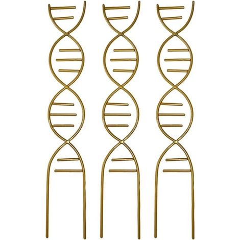 Set of 3 iron climbing plant supports for indoor or outdoor use - Artistic frame - Potted vine support (1/5)