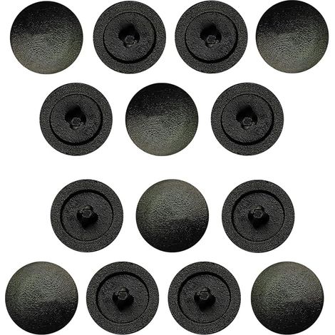 50 Pièces Capuchon à Vis En Plastique Cache-Vis, Noir, Croix, Anti-Rouille, Cache Vis, Cruciformes à TêTe Croix, Capuchons DéCoratifs Vis, Capuchons Pour Clous Autotaraudeurs (1/5)