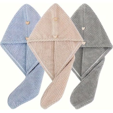 Set di 3 asciugamani da donna ad asciugatura rapida，super assorbenti e morbidi，24,89 cm x 64,77 cm，accessorio ideale per il bagno (1/5)