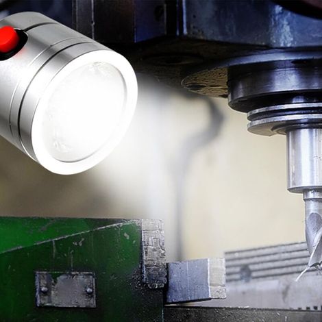 Lampada da lavoro magnetica a collo d'oca, lampada da lavoro a LED a collo d'oca da 5W 24V, lunghezza del tubo 500 mm, lampada da lavoro con base magnetica per riparazioni su banco da lavoro. (1/3)