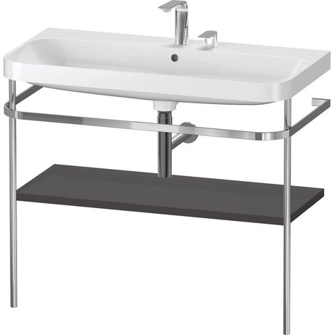 Duravit Happy D.2 Plus c-shaped Set avec console métallique,