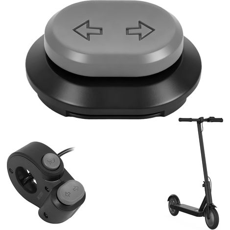 Bouton de Clignotant pour Scooter Ninebot - Interrupteur à Bouton Clignotant en Plastique - Accessoire de Rechange Compatible avec Ninebot E2 Pro/F2 Pro/G2 Max/F2/F2 Plus