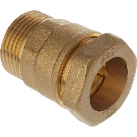 Raccord Laiton Mâle 26x34 - 1 Pièce - Pour Tuyau Polyéthylène Ø25 - Irrigation Et Plomberie (1/3)