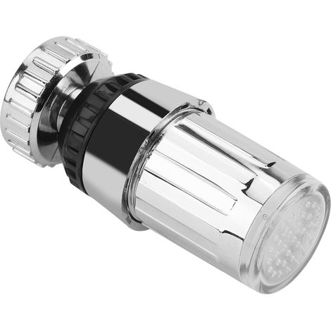 Douchette de robinet de cuisine pivotante à 360° avec éclairage LED 3 couleurs alimentée par l'eau (1/5)