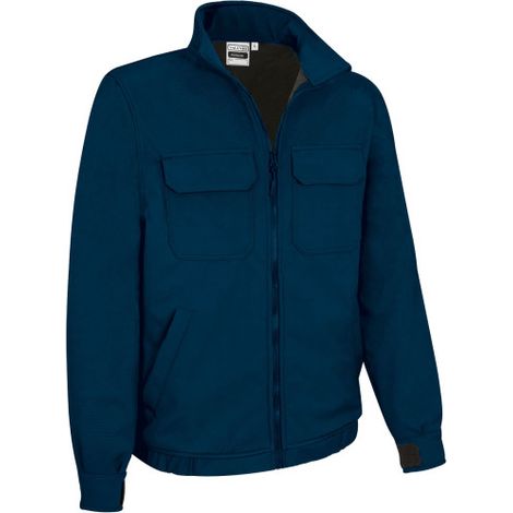Chaqueta softshell multibolsillos para trabajo al aire libre, protección contra el frío, tejido elástico AVALON XXL Azul marino orión (1/3)