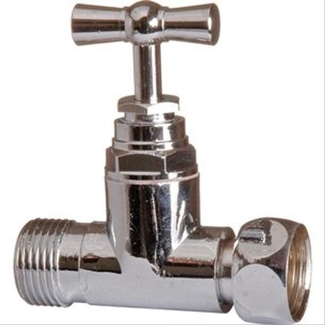 Robinet droit à potence avec presse-étoupe MF3/8'' nickelé