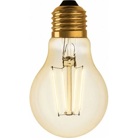 Ampoule LED à filament, style vintage, équivalent 55 W, dorée, culot E27 (1/2)