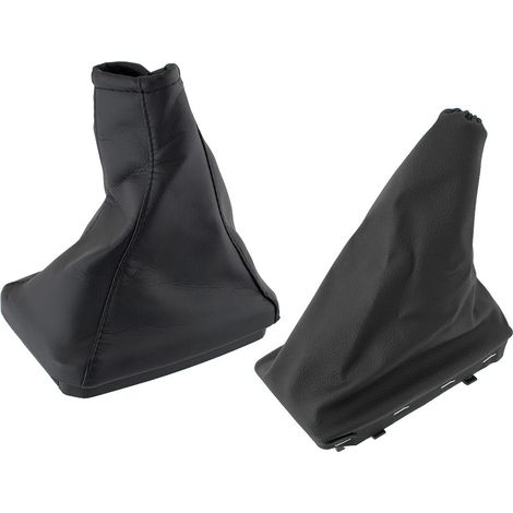Funda de palanca de cambios Opel Corsa C 00-06 + marco NEGRO + funda de freno de mano + marco NEGRO 2 uds. SET
