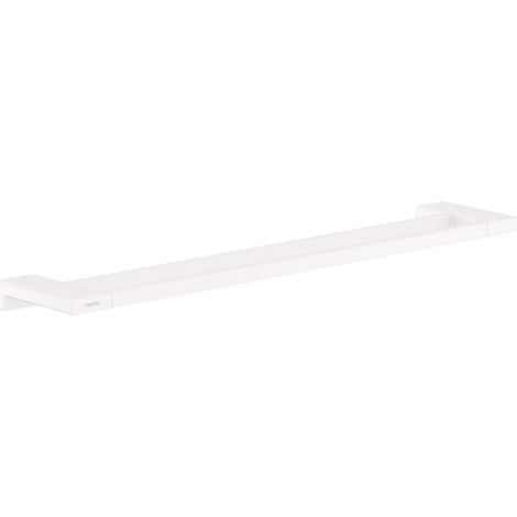 Hansgrohe AddStoris - Toallero doble, longitud 65 cm, blanco mate 41743700