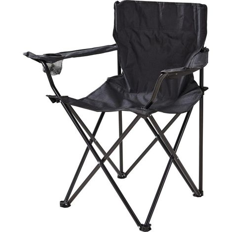 PROGARDEN silla plegable metal negro 81x13x15 cm , Silla plegable de metal negro 81 x 13 x 15 cm, un asiento práctico, compacto y resistente, ideal para uso ocasional en interiores