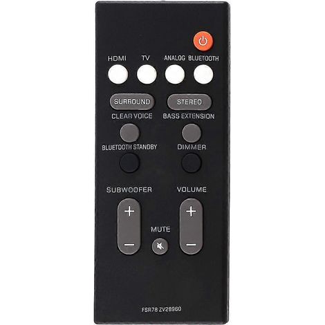 Télécommande FSR78 ZV28960 pour système de barre de son Bluetooth YAS-106, YAS-207, YAS-1060 et YAS-1070 (1/5)