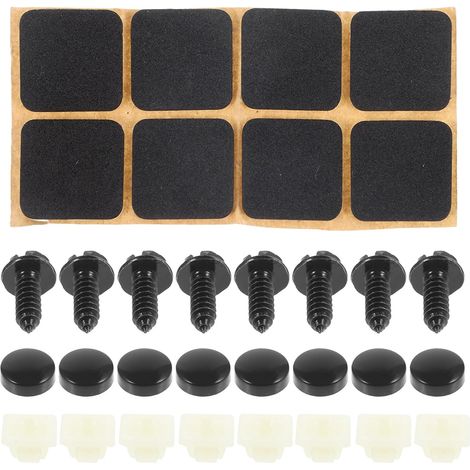 Kit de 8 vis antivol pour plaques d immatriculation en acier (1/5)