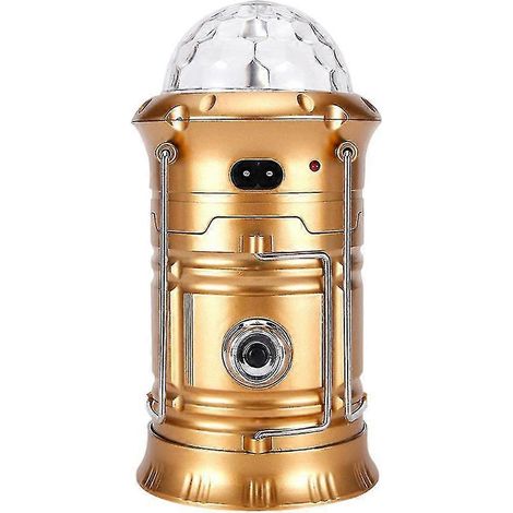 Solar-LED-Laterne, wiederaufladbar, Outdoor, Camping, Taschenlampe, Bühne, Disco-Lampe (1/5)