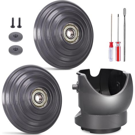 Roue à billes améliorée + connecteur de tête de nettoyeur à couple élevé compatible avec Dyson Outsize/V10/V11/V15/XL – pièces de rechange pour tête d’aspirateur sans fil (100W) et accessoires